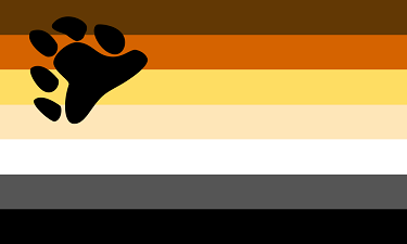 The bear pride flag